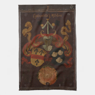 Linge De Cuisine Tablier de cuisine vintage avec nom de famille et