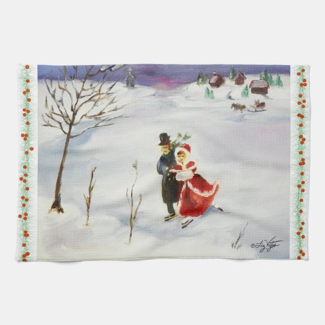 Linge De Cuisine Tablier de cuisine Winter Wonderland (Horizontal)