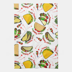 Linge De Cuisine Taco mardi Tacos dur et doux et sauce chaude