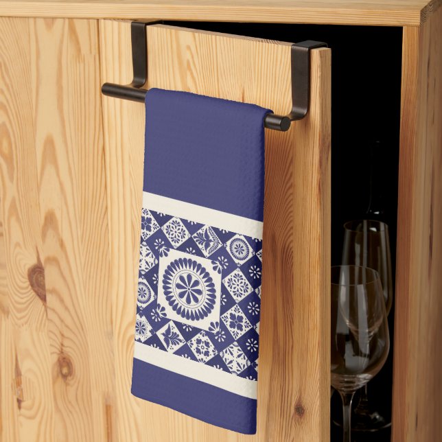 Linge De Cuisine Talavera Tile Dos (Pliage en tiers)