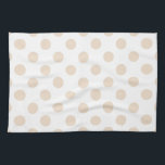 Linge De Cuisine Tan pois<br><div class="desc">Pois Tan sur arrière - plan blanc</div>