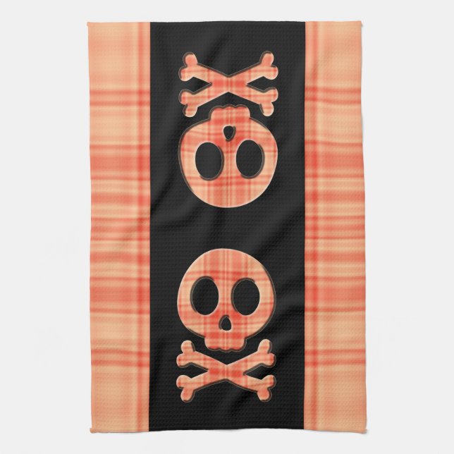 Linge De Cuisine Tangerine Plaid (Vertical)