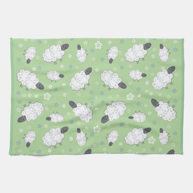 Linge De Cuisine Tapis de souris moutons mignons (Horizontal)