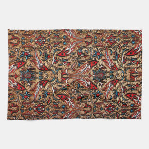 Linge De Cuisine Tapis oriental antique turc rouge perse