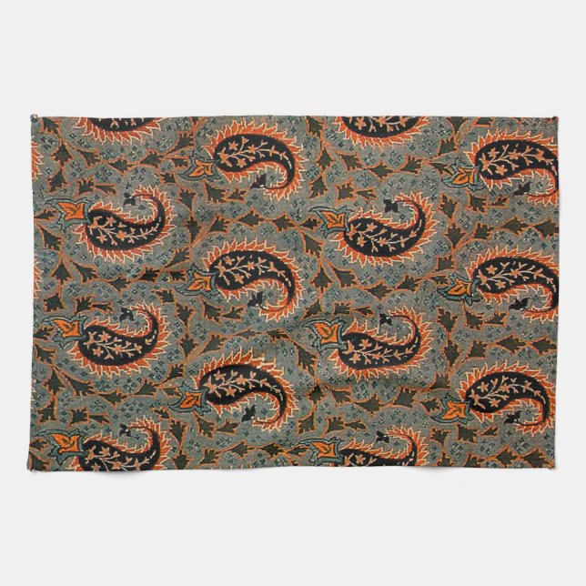 Linge De Cuisine Tapis Oriental Persan Paisley (Horizontal)