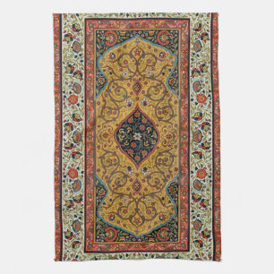 Linge De Cuisine Tapis Persan Ancien Élégant Design