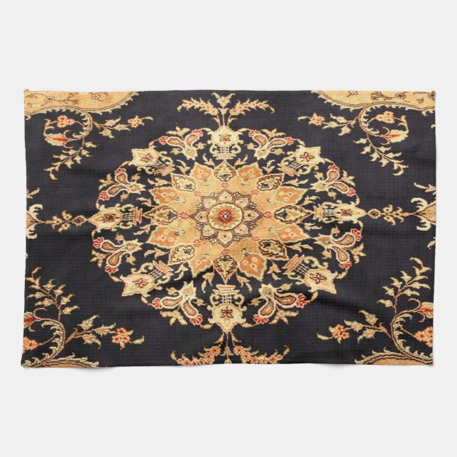 Linge De Cuisine Tapis Persan Turc Oriental Ancien (Horizontal)