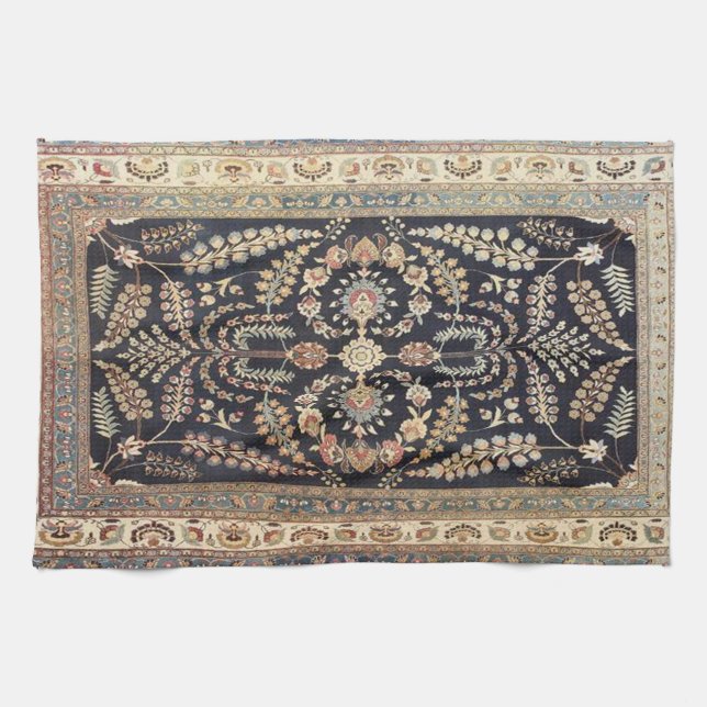 Linge De Cuisine Tapis Turc Persan Antique Texture (Horizontal)