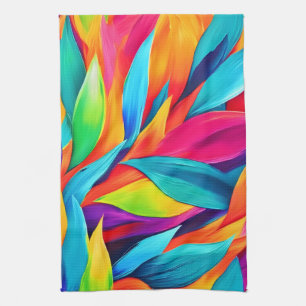 Linge De Cuisine Tapisserie à feuilles tropicales