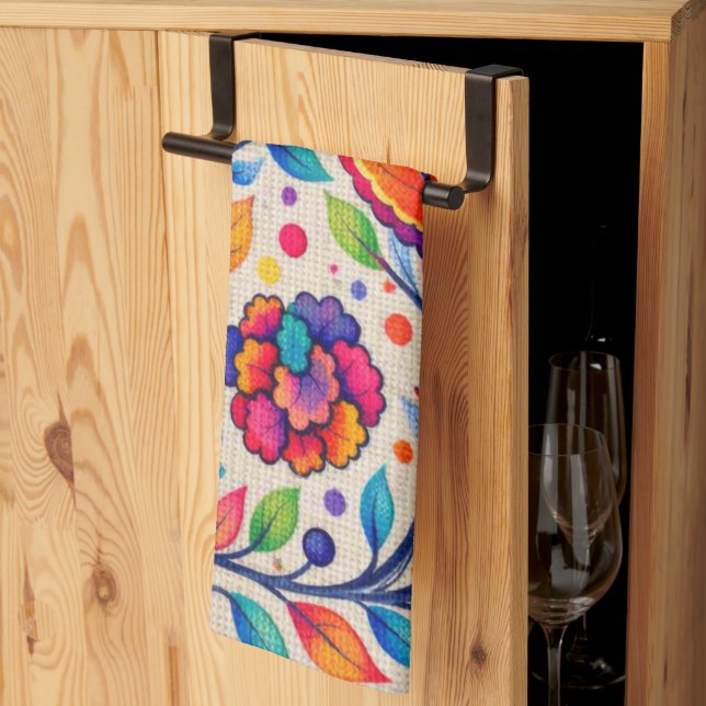 Linge De Cuisine Tapisserie Bloomwave (Pliage en tiers)