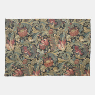 Linge De Cuisine Tapisserie brodée de tapisserie florale riche anti