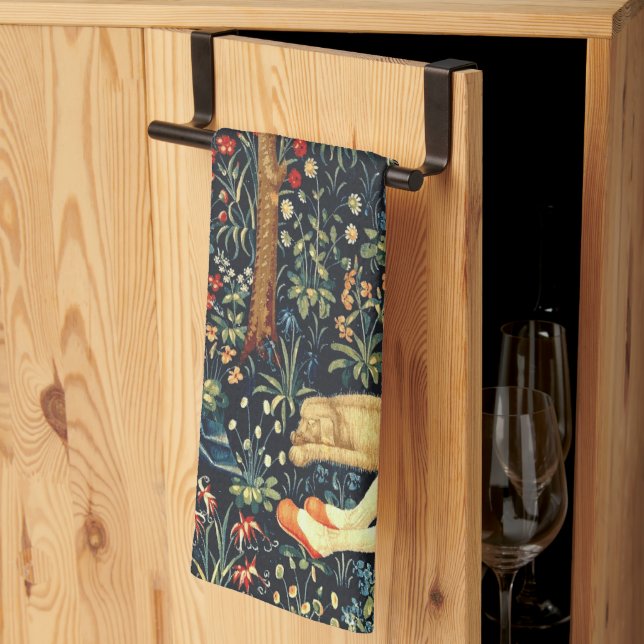 Linge De Cuisine Tapisserie de la Renaissance médiévale Bergers et  (Pliage en tiers)