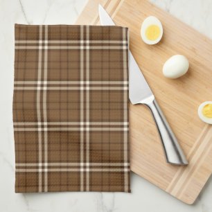 Linge De Cuisine Tartan Brown