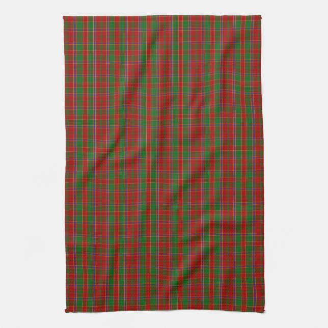 Linge De Cuisine Tartan de Monro de clan (Vertical)