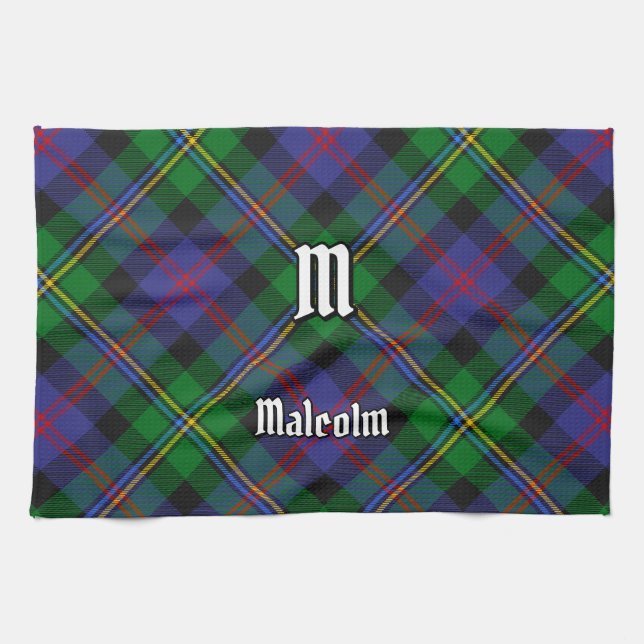 Linge De Cuisine Tartan du clan Malcolm (Horizontal)