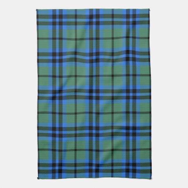 Linge De Cuisine Tartan Écossais Clan Marshall Plaid (Vertical)