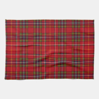 Linge De Cuisine Tartan Royal Stewart Rouge Or Plaid Écossais