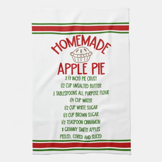 Linge De Cuisine Tarte aux pommes maison (Vertical)