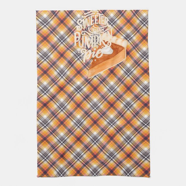 Linge De Cuisine Tarte plus douce que Citrouille (Vertical)
