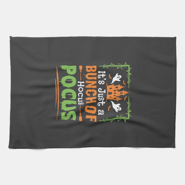 Linge De Cuisine Tas de tours de magie d'Halloween (Horizontal)