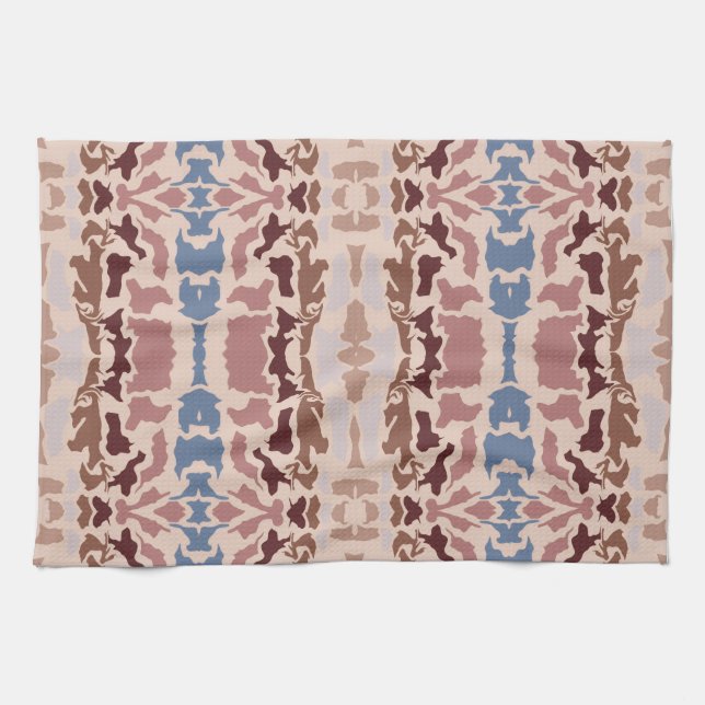 Linge De Cuisine Tasse couleurs abstraites  (Horizontal)