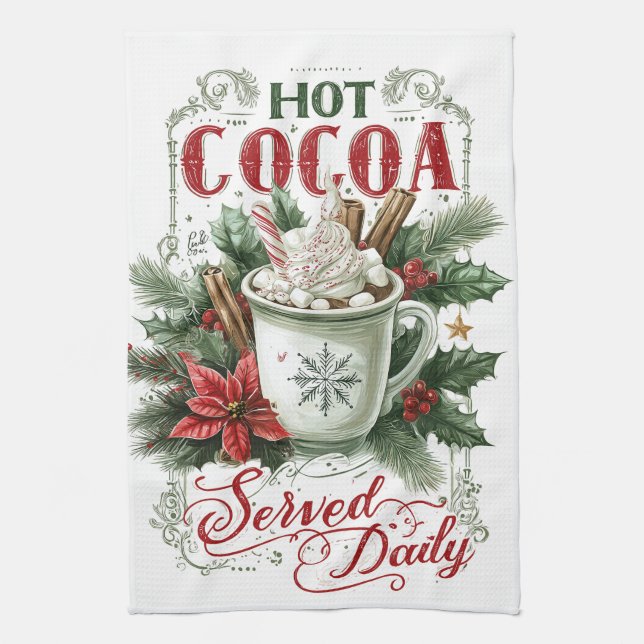 Linge De Cuisine Tasse de Noël Cosy (Vertical)