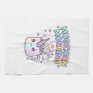 Linge De Cuisine Tasse Licorne Mugicorn Matin Graphisme Zazzle Créa