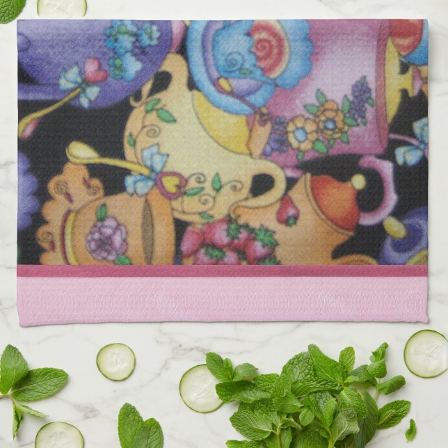 Linge De Cuisine Tasses de thé et théières (Plié)