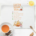 Linge De Cuisine Tea Party Recette Famille<br><div class="desc">♥ La serviette de cuisine "Let's Make Tea" apportera une touche de chaleur à la cuisine du gagnant ! Cette serviette de cuisine Family Recipe Tea Party est parfaite pour faire un cadeau lors de fêtes de thé, de douches nuptiales de jardin ou de tout événement sur le thème du...</div>