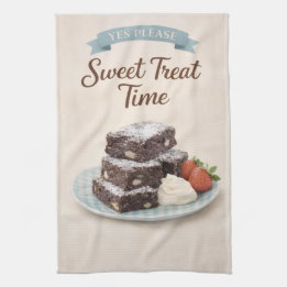 Linge De Cuisine Tea Towel | Chocolate Brownies Kitchen Gift