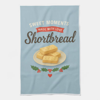 Linge De Cuisine Tea Towel | Shortbread Time | Festive Kitchen Art