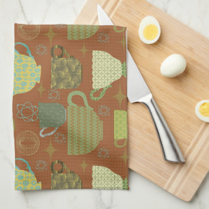 Linge De Cuisine Teacup en terre cuite moderne du milieu du siècle