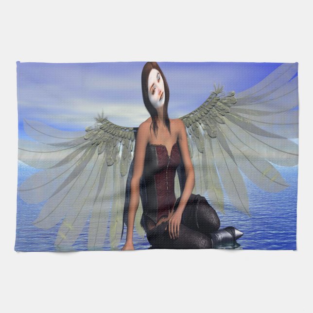 Linge De Cuisine Tears d'Ocean (Horizontal)