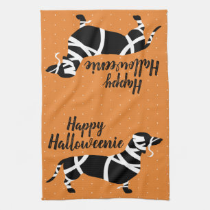 Linge De Cuisine Teckel Halloweenie heureux de maman de Halloween