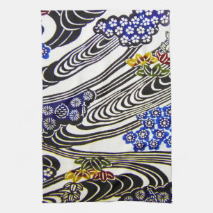 Linge De Cuisine Teinture d'okinawaïen japonaise (Bingata)