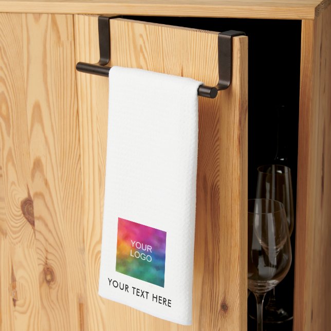 Linge De Cuisine Téléchargez le texte du logo de votre Modèle perso (Pliage en tiers)