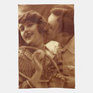 Linge De Cuisine Tennis de sport vintage, Amour et Romance