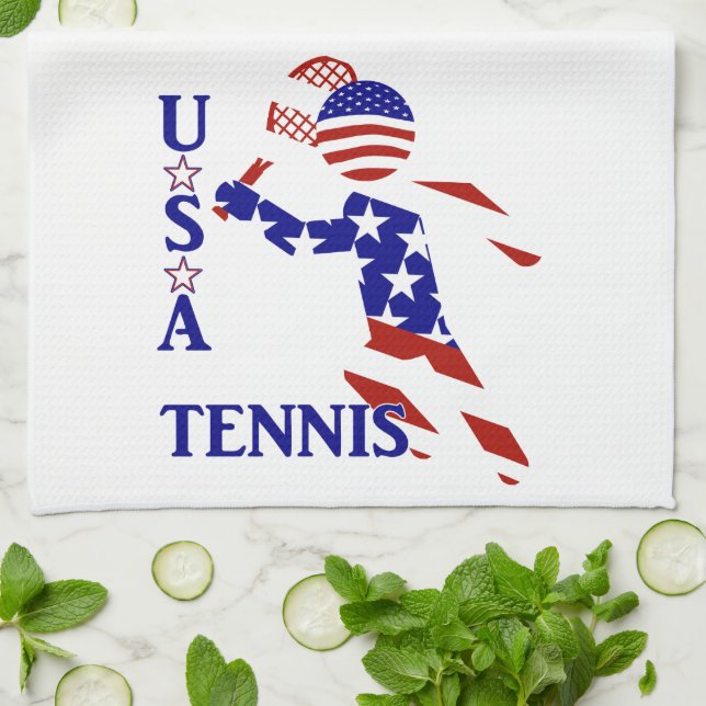 Linge De Cuisine Tennis masculin USA patriotique (Plié)