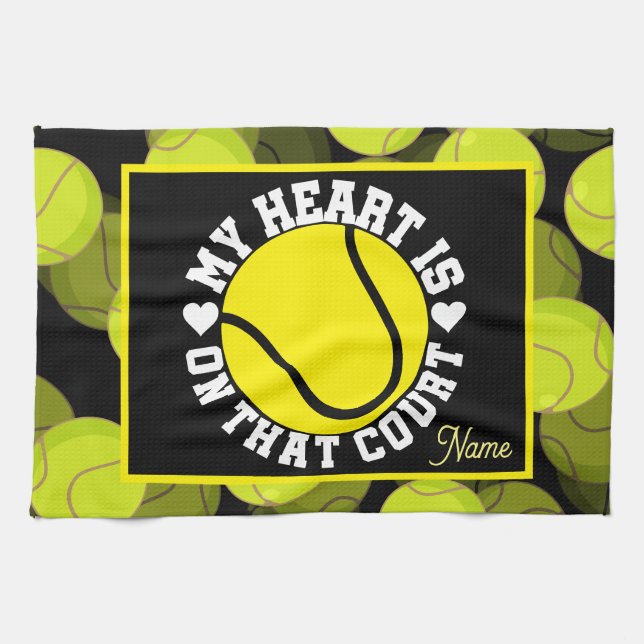 Linge De Cuisine Tennis MY HEART continue sur le court (Horizontal)