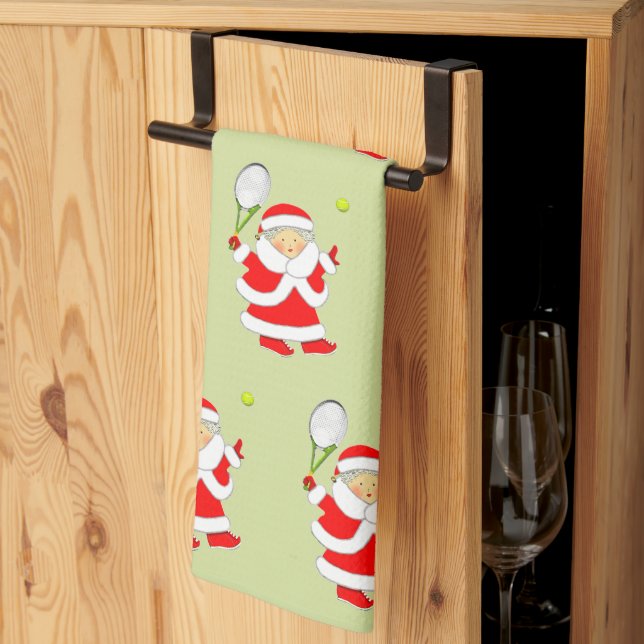 Linge De Cuisine Tennis Noël (Pliage en tiers)