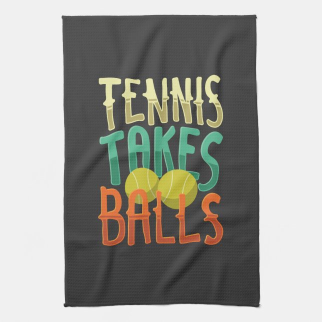 Linge De Cuisine Tennis Sport Tennis Joueur Cadeau (Vertical)