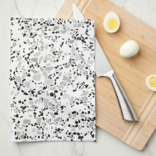 Linge De Cuisine Terrazzo blanc moderne
