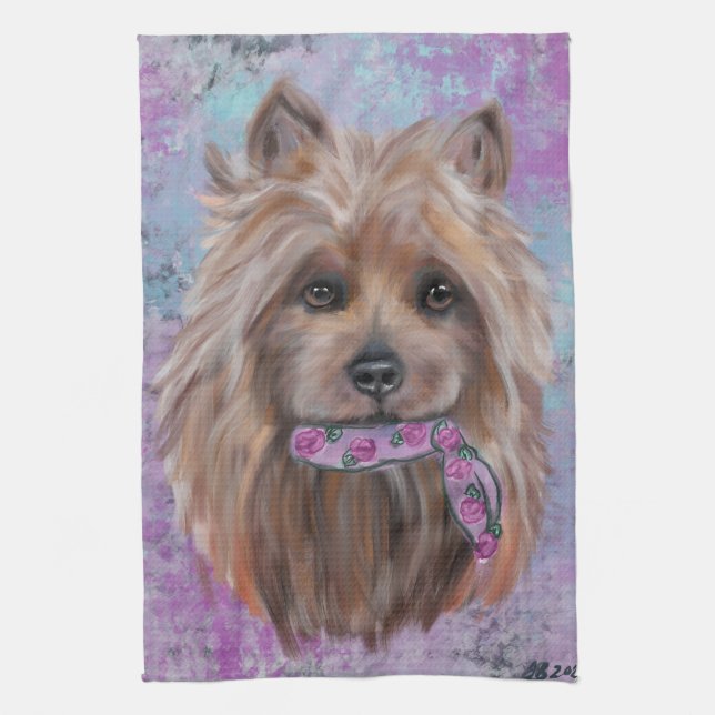 LINGE DE CUISINE  TERRIER AUSTRALIEN   (Vertical)