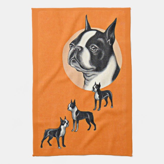 Linge De Cuisine terriers de Boston (Vertical)