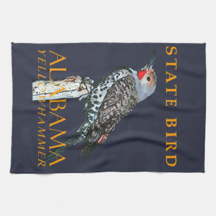 Linge De Cuisine Territoire de l'Alabama Oiseau Le Colapte auréolé