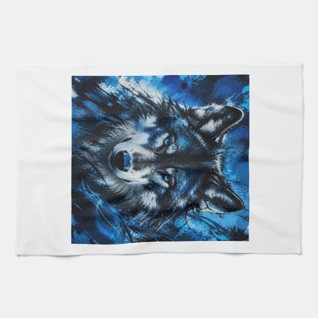 Linge De Cuisine Tête de loup (Horizontal)