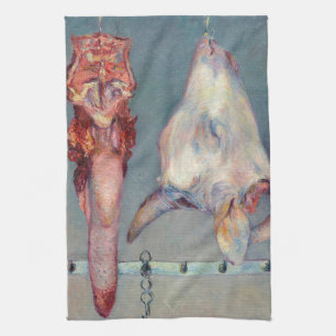 Linge De Cuisine Tête de veau et langue de boeuf de Gustave Cailleb