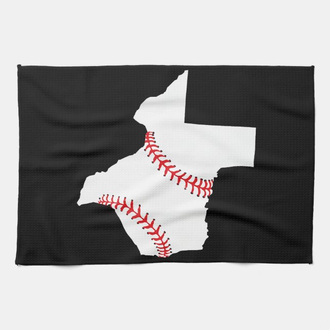 Linge De Cuisine Texas Baseball État drôle Texas Baseball  (Horizontal)