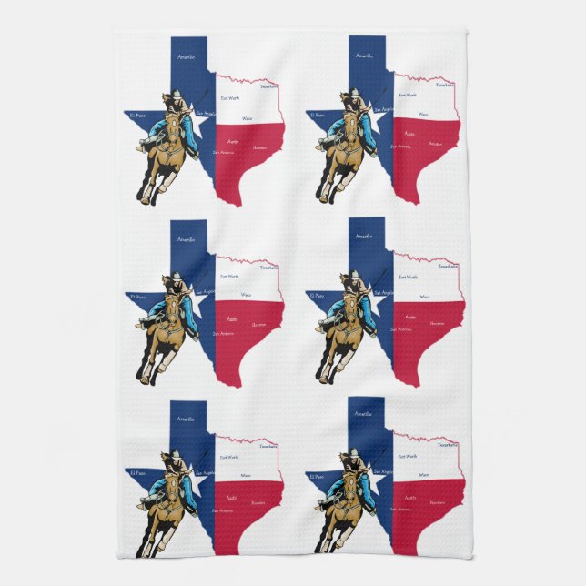 Linge De Cuisine Texas Cowgirl (Vertical)