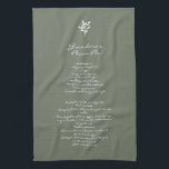 Linge De Cuisine Texte personnalisé de la recette de la famille de<br><div class="desc">Ajoutez votre propre texte pour créer une conservation qui peut être transmise pendant des générations.</div>